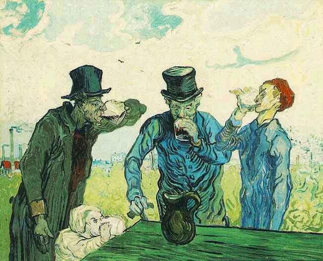 Vincent Van Gogh the Drinkers France oil painting art